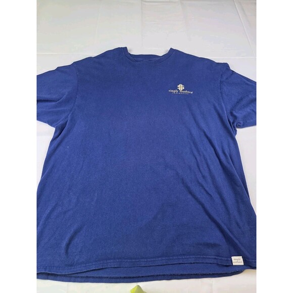 Simply Southern Women's XL Blue Short Sleeve Crew Neck T-Shirt - Picture 1 of 10